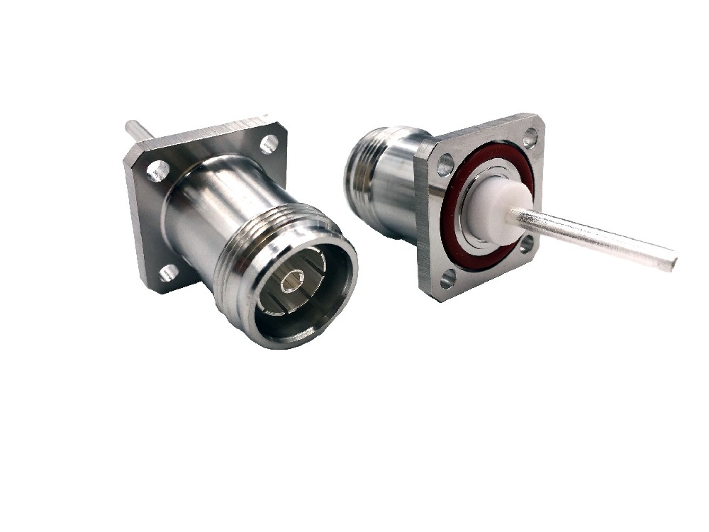 43-10 FEMALE connector PANEL size 4HOLE