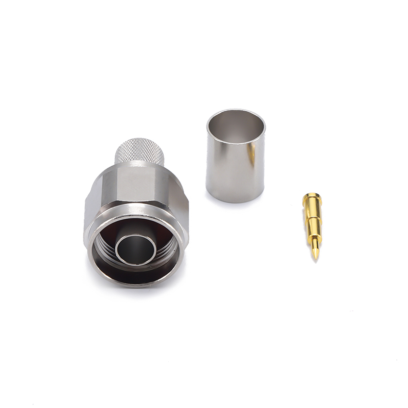 N MALE connector CRIMP for  7D-FB ／LSR400 ／RG213