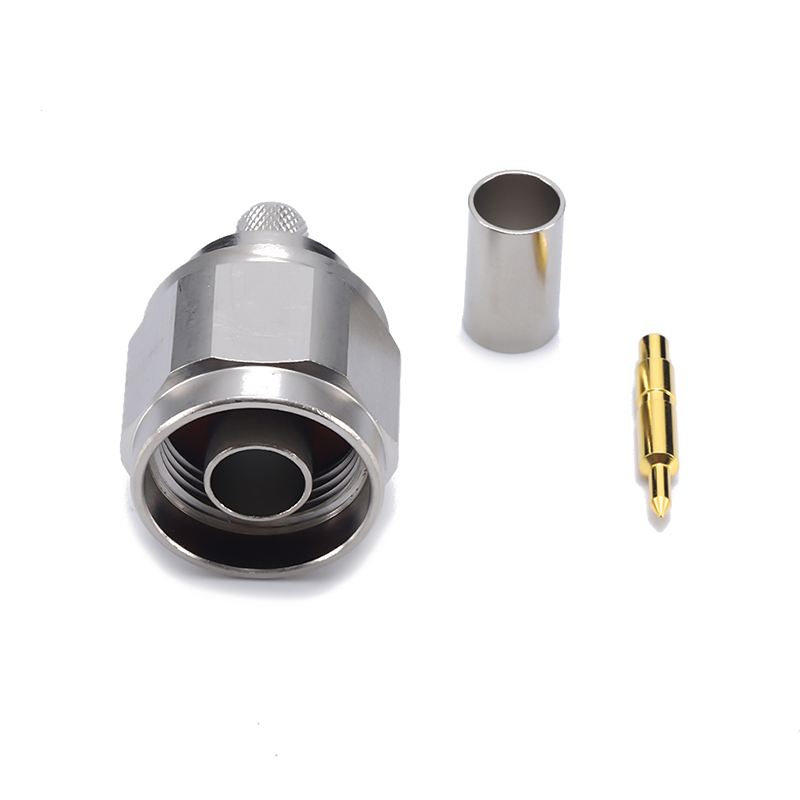 N MALE connector CRIMP for LSR240 ／ 4D-FB