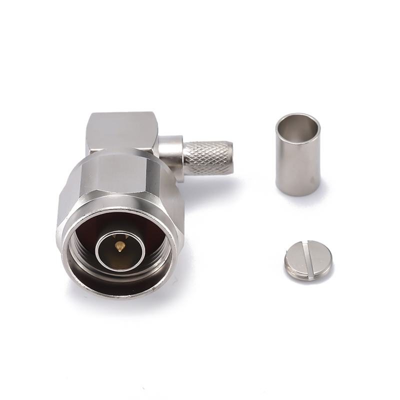 N MALE RA connector CRIMP／ LSR240 ／4D-FB