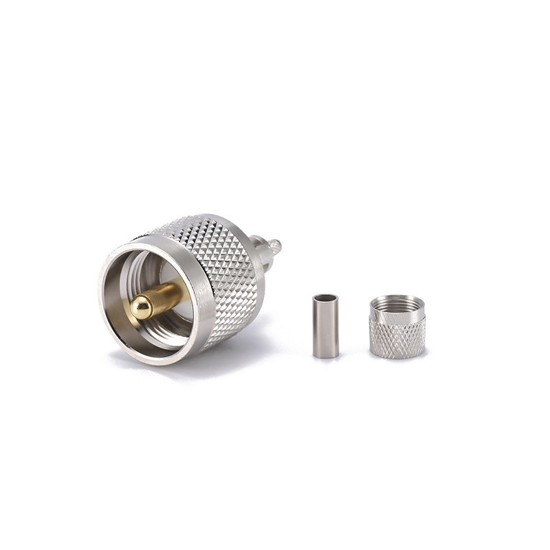 UHF MALE connector CRIMP size for cable RG316