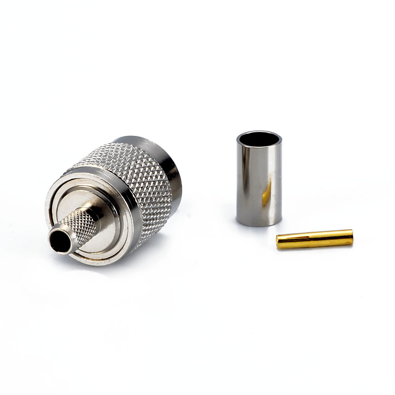 RP TNC MALE connector  CRIMP size for coaxial cable 3D-FB ／RG58 ／LSR195／ LSR200