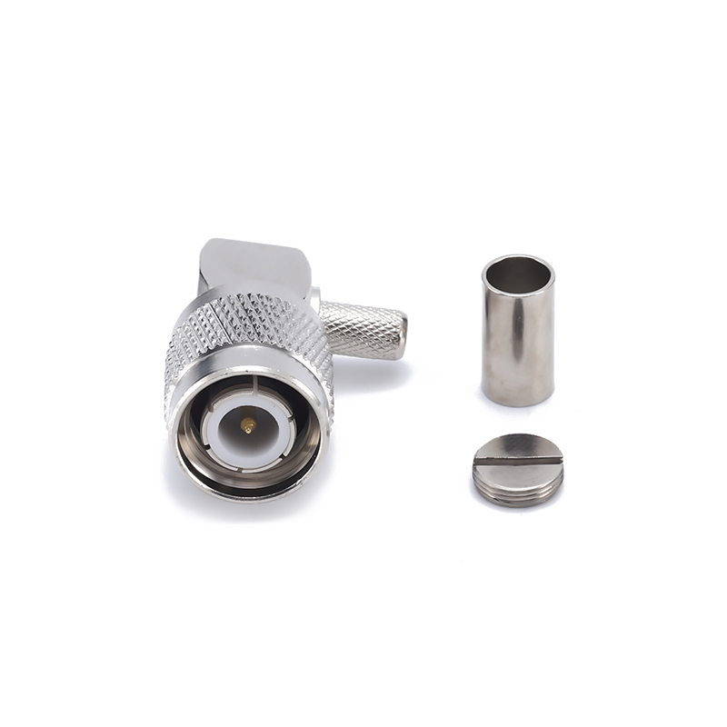 TNC MALE RA connector CIRMP size for coaxial cable 3D-FB ／RG58／ LSR195 ／LSR200