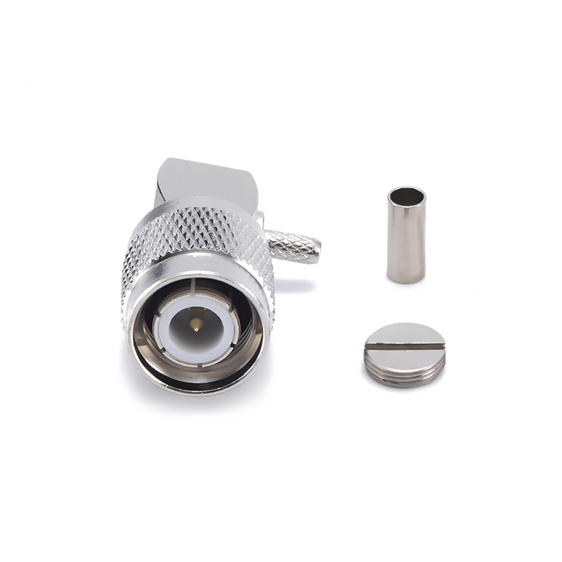 TNC MALE RA connector CRIMP size for coaxial cable RG316 ／RG174