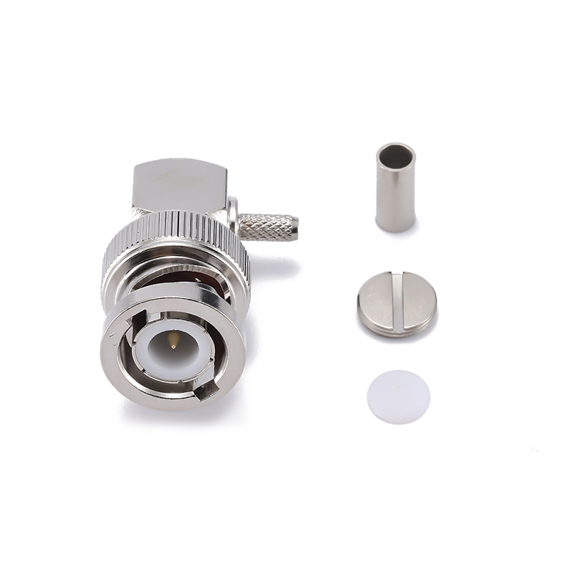 BNC MALE RA connector  CRIMP size for coaxial cable  RG174／ RG316／ LSR100