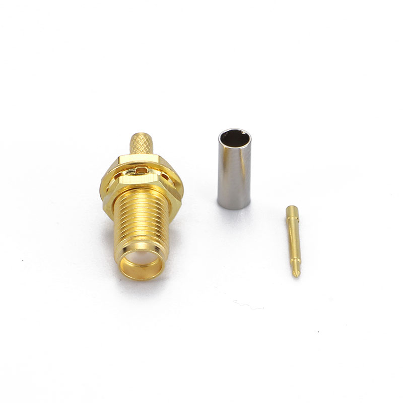 RP SMA FEMALE connector  CRIMP size for RG316／ RG174 ／ LMR100