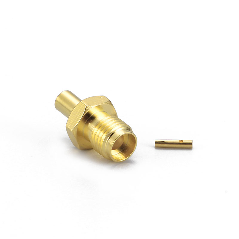 SMA FEMALLE connector SOLDER size for coaxial cable RG405 ／086