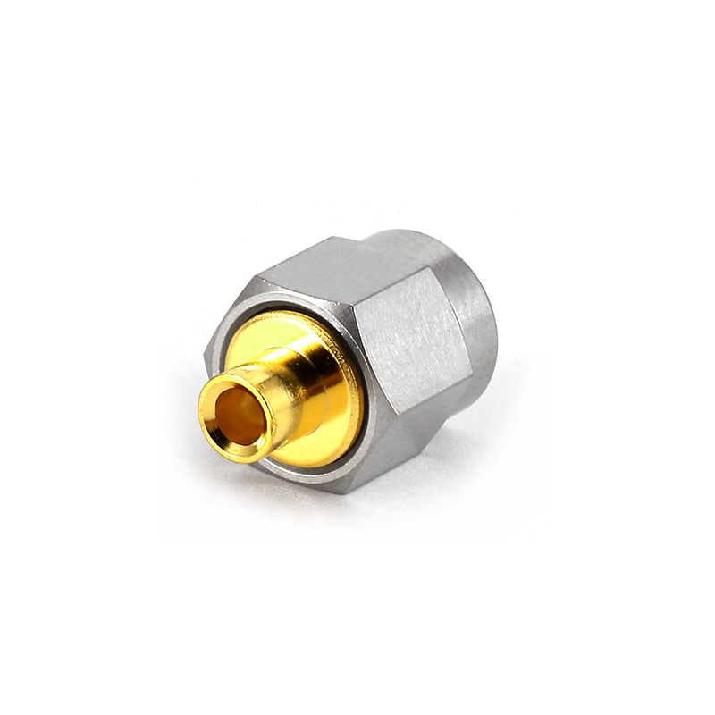 SMA MALE connector SOLDER size for coaxial cable  RG405 ／086  STEEL
