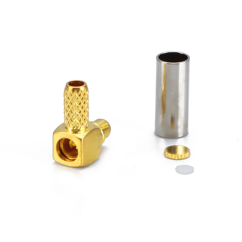 MMCX MALE RA connector  CRIMP size for coaxial cable  RG316 ／RG174