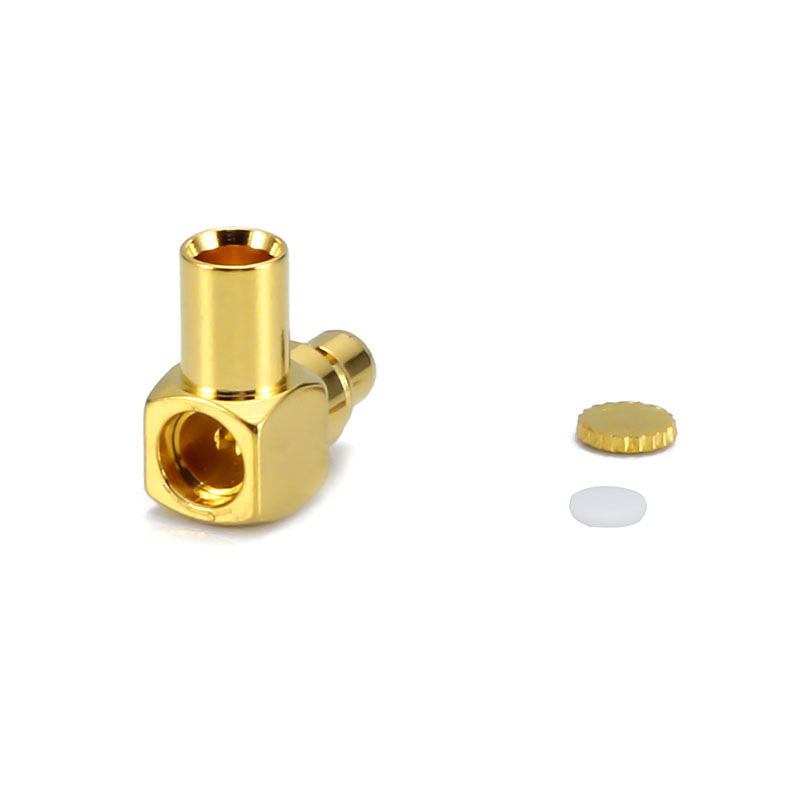 MMCX MALE RA connector SOLDER for coaxial cable RG405／086