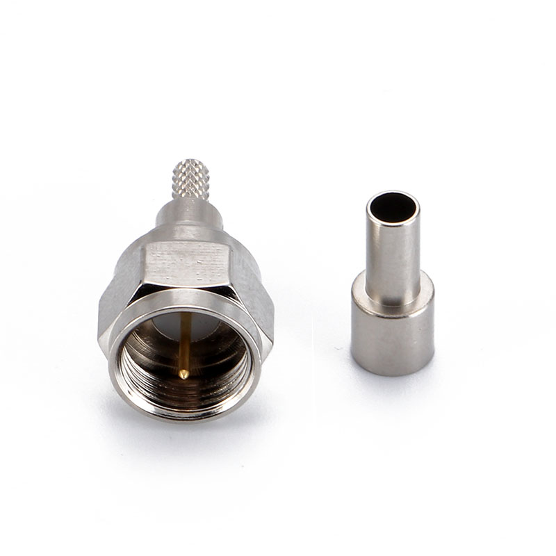 F MALE CRIMP connector for coaxial cable RG316 ／RG174
