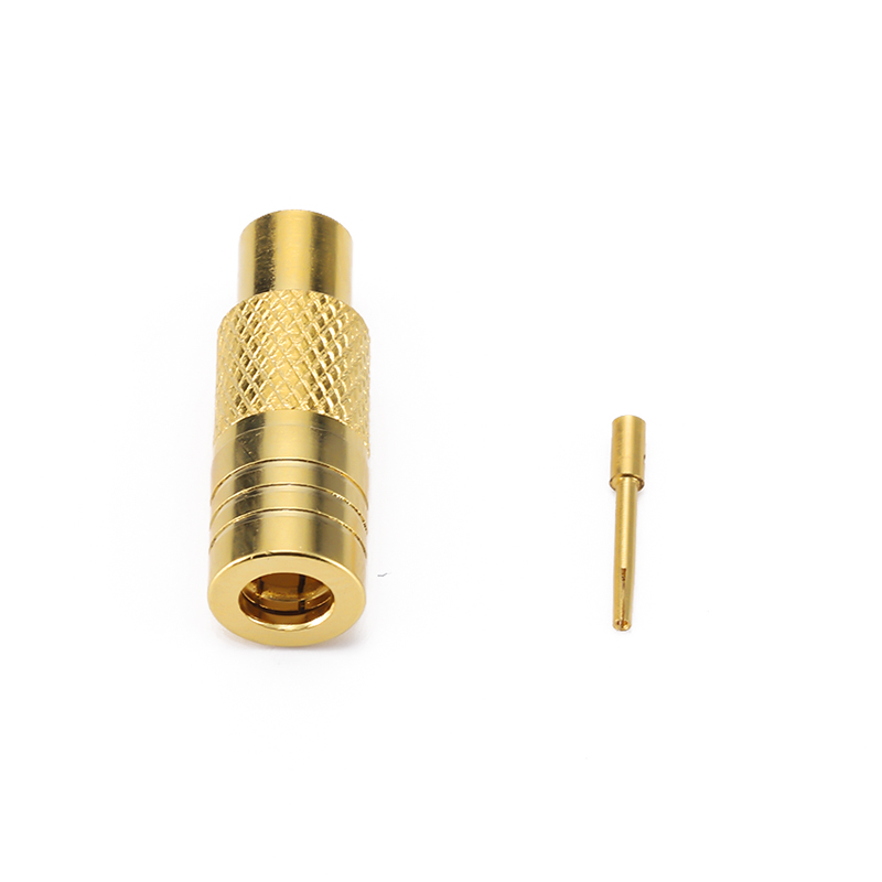 SMB  FEMALE connector  SOLDER size for coaxial cable 141 ／RG402