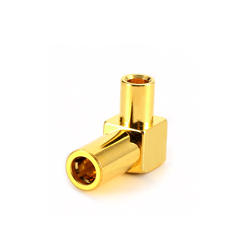SSMB FEMALE connector RA SOLDER size for coaxial cable RG405 ／086