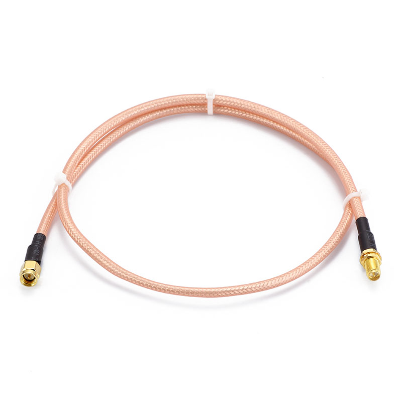 RG142 coaxial cable assembly with  SMA MALE TO RP SMA FEMALE connector