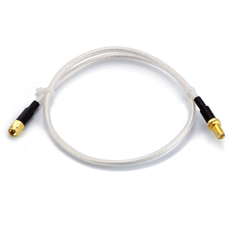 SFF-501.5 coaxial cable assembly with SMA MALE TO SMA FEMALE BULKHEAD connector